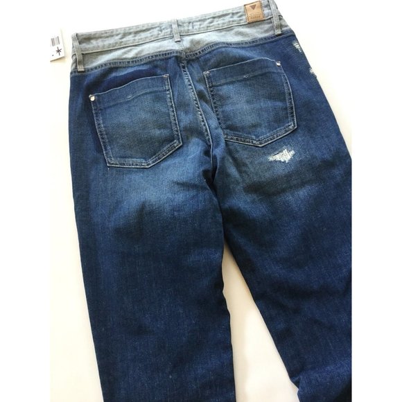 Guess Women’s Relaxed  Boy Fit Jeans Destroy Patched Details Size 26 - Picture 10 of 12
